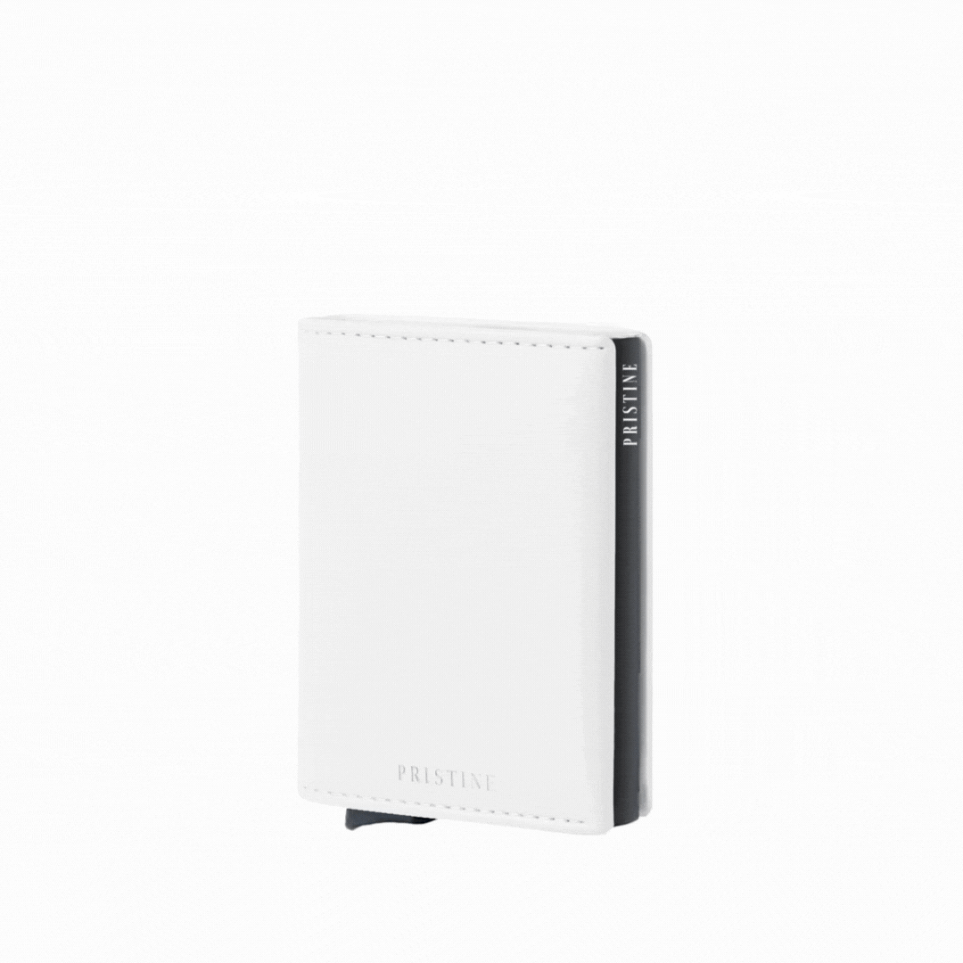 Pristine Futuristic Wallet 2.0 Arctic White - Napa Genuine Leather - Image 4