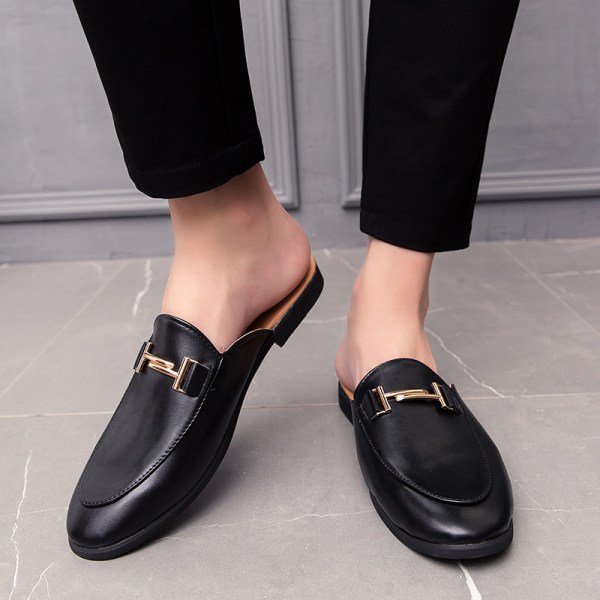 Genuine Leather Half Loafer For Men Black G219-2206 | PRISTINE