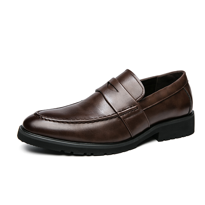 Genuine Leather Good Looking Formal Shoe for Men Brown S219-3053 (BLACK ...